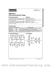 MM74HC14 datasheet pdf Fairchild Semiconductor