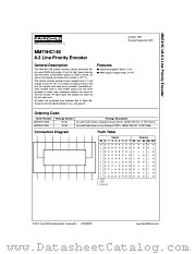 MM74HC148 datasheet pdf Fairchild Semiconductor