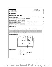 MM74HCT08 datasheet pdf Fairchild Semiconductor