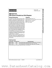 MM74HCT164 datasheet pdf Fairchild Semiconductor