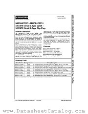MM74HCT374 datasheet pdf Fairchild Semiconductor