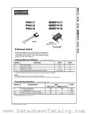 MMBF4118 datasheet pdf Fairchild Semiconductor