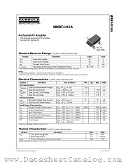 MMBF4416A datasheet pdf Fairchild Semiconductor