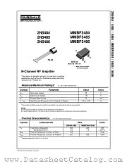 MMBF5484 datasheet pdf Fairchild Semiconductor