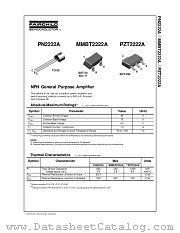 MMBT2222A datasheet pdf Fairchild Semiconductor