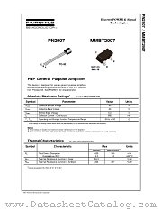 MMBT2907 datasheet pdf Fairchild Semiconductor
