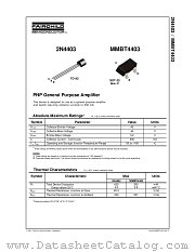 MMBT4403 datasheet pdf Fairchild Semiconductor