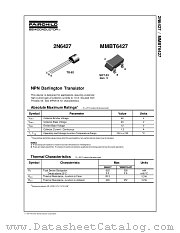 MMBT6427 datasheet pdf Fairchild Semiconductor