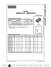 MMBZ5221B datasheet pdf Fairchild Semiconductor