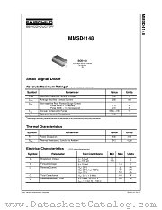 MMSD4148 datasheet pdf Fairchild Semiconductor