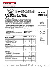 MOC3051-M datasheet pdf Fairchild Semiconductor