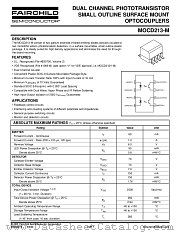 MOCD213-M datasheet pdf Fairchild Semiconductor