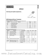 MPS651 datasheet pdf Fairchild Semiconductor
