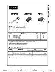 MPSA92 datasheet pdf Fairchild Semiconductor