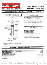 MV7843 datasheet pdf Fairchild Semiconductor