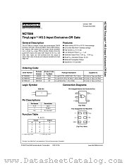NC7S86 datasheet pdf Fairchild Semiconductor