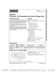 NC7SP17 datasheet pdf Fairchild Semiconductor