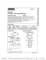 NC7ST00 datasheet pdf Fairchild Semiconductor