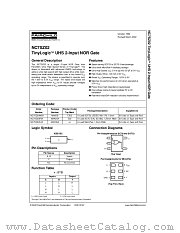 NC7SZ02 datasheet pdf Fairchild Semiconductor