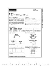 NC7SZ11 datasheet pdf Fairchild Semiconductor