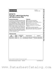 NC7SZ175 datasheet pdf Fairchild Semiconductor