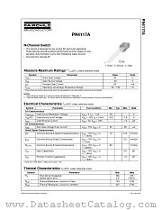 PN4117A datasheet pdf Fairchild Semiconductor