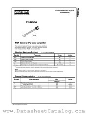 PN4250A datasheet pdf Fairchild Semiconductor