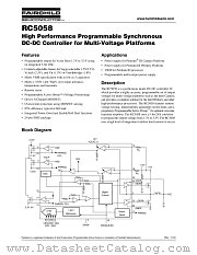 RC5058 datasheet pdf Fairchild Semiconductor