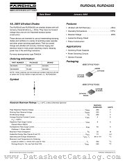 RURD420 datasheet pdf Fairchild Semiconductor
