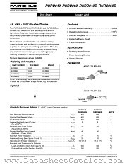 RURD860S datasheet pdf Fairchild Semiconductor