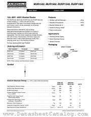 RURP1540 datasheet pdf Fairchild Semiconductor