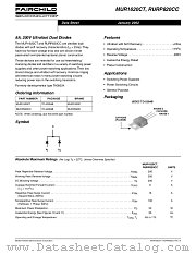 RURP820CC datasheet pdf Fairchild Semiconductor