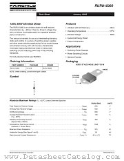 RURU15060 datasheet pdf Fairchild Semiconductor