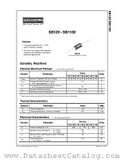SB1100 datasheet pdf Fairchild Semiconductor