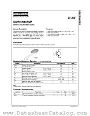 SGH10N60RUF datasheet pdf Fairchild Semiconductor