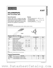 SGL50N60RUFD datasheet pdf Fairchild Semiconductor