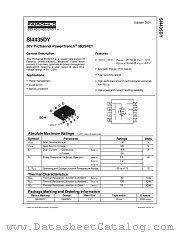 SI4435DY datasheet pdf Fairchild Semiconductor