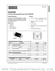 SI6463DQ datasheet pdf Fairchild Semiconductor