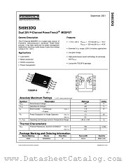 SI6953DQ datasheet pdf Fairchild Semiconductor