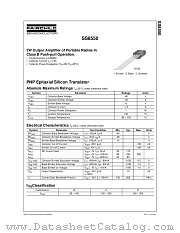 SS8550 datasheet pdf Fairchild Semiconductor