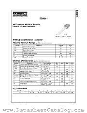 SS9011 datasheet pdf Fairchild Semiconductor