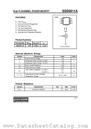 SSD2011A datasheet pdf Fairchild Semiconductor