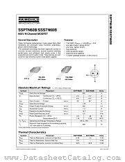 SSS7N60B datasheet pdf Fairchild Semiconductor