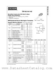 TIP142 datasheet pdf Fairchild Semiconductor