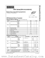 TIP41 datasheet pdf Fairchild Semiconductor