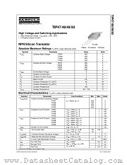 TIP47 datasheet pdf Fairchild Semiconductor