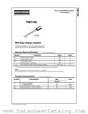 TN6719A datasheet pdf Fairchild Semiconductor