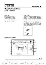 UC3843A datasheet pdf Fairchild Semiconductor