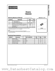 1N5234C datasheet pdf Fairchild Semiconductor
