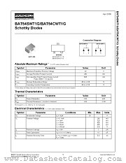 BAT54SWT1G datasheet pdf Fairchild Semiconductor